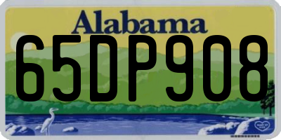 AL license plate 65DP908