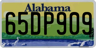 AL license plate 65DP909