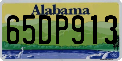 AL license plate 65DP913