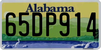 AL license plate 65DP914