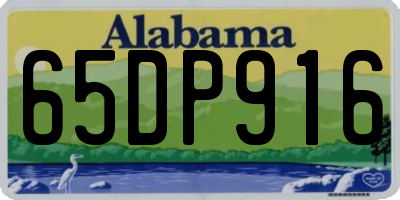 AL license plate 65DP916