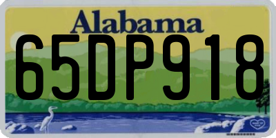 AL license plate 65DP918