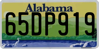 AL license plate 65DP919