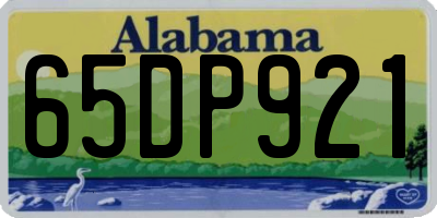 AL license plate 65DP921