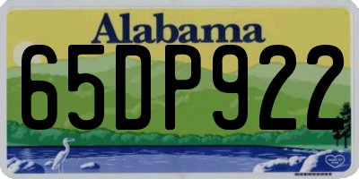 AL license plate 65DP922