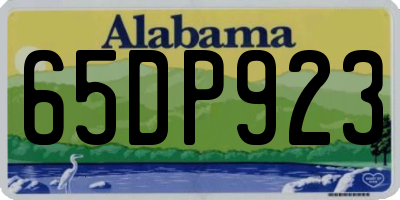 AL license plate 65DP923