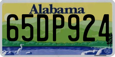 AL license plate 65DP924