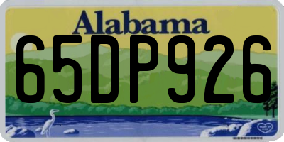 AL license plate 65DP926