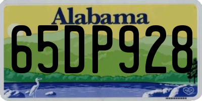 AL license plate 65DP928