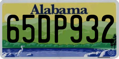 AL license plate 65DP932