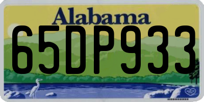 AL license plate 65DP933