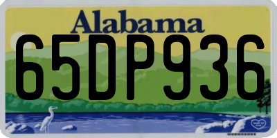 AL license plate 65DP936