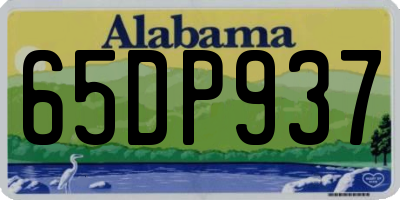 AL license plate 65DP937