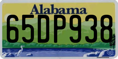 AL license plate 65DP938