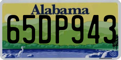 AL license plate 65DP943