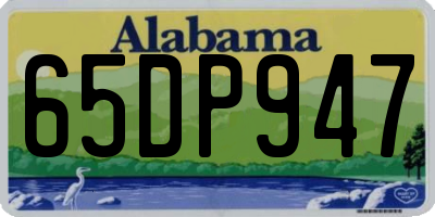 AL license plate 65DP947