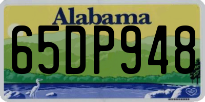 AL license plate 65DP948