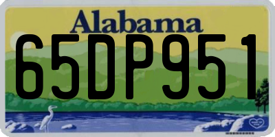 AL license plate 65DP951