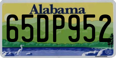 AL license plate 65DP952