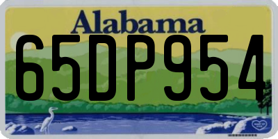 AL license plate 65DP954