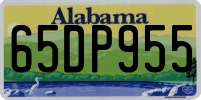 AL license plate 65DP955