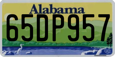 AL license plate 65DP957