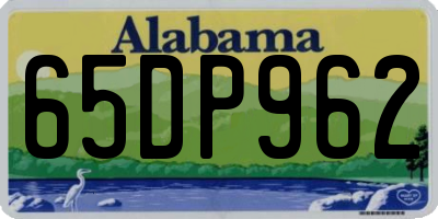 AL license plate 65DP962