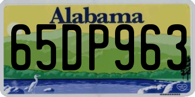 AL license plate 65DP963