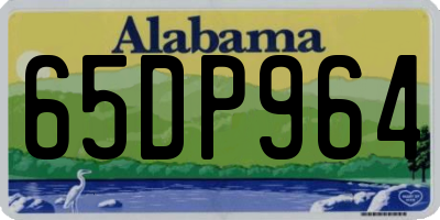 AL license plate 65DP964
