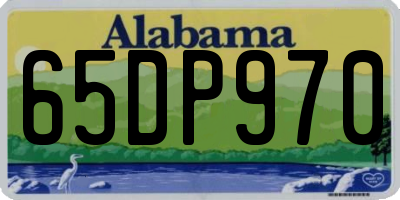 AL license plate 65DP970