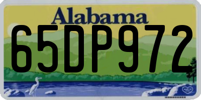 AL license plate 65DP972