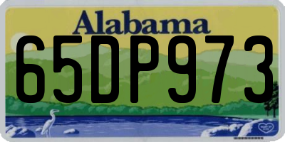 AL license plate 65DP973