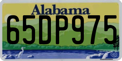 AL license plate 65DP975