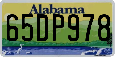 AL license plate 65DP978
