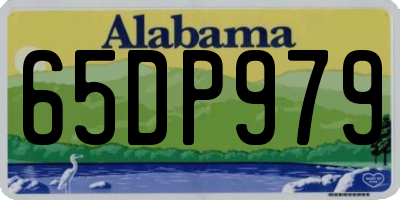 AL license plate 65DP979