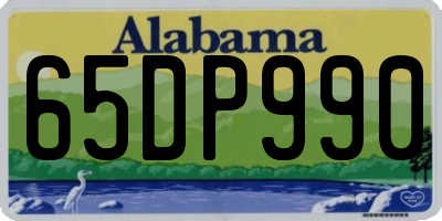 AL license plate 65DP990