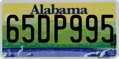 AL license plate 65DP995
