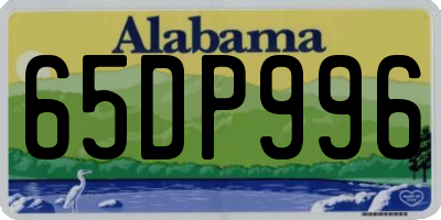AL license plate 65DP996