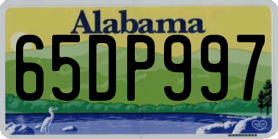 AL license plate 65DP997