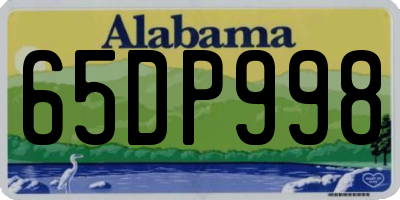 AL license plate 65DP998