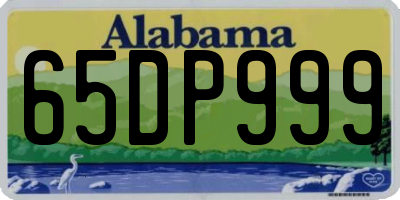 AL license plate 65DP999