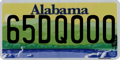 AL license plate 65DQ000