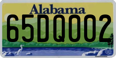 AL license plate 65DQ002