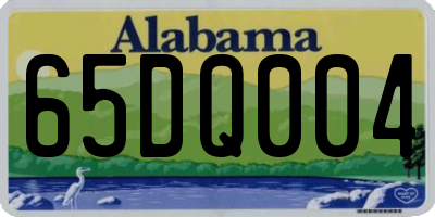 AL license plate 65DQ004