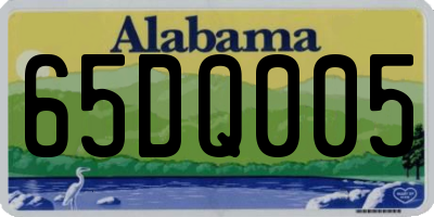 AL license plate 65DQ005