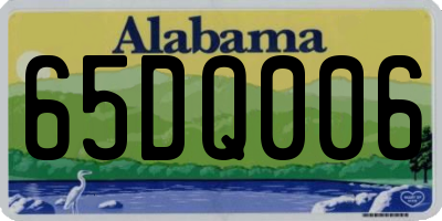 AL license plate 65DQ006