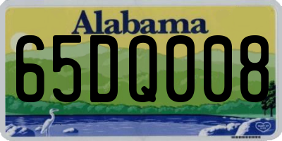 AL license plate 65DQ008