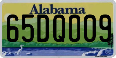 AL license plate 65DQ009