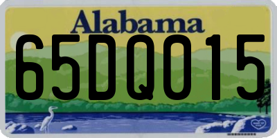 AL license plate 65DQ015