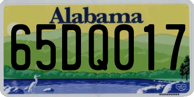 AL license plate 65DQ017